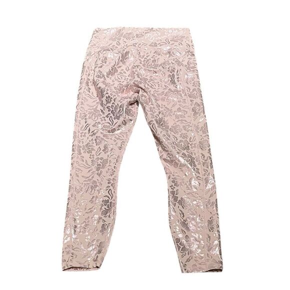 Fabletics Pure Luxe Metallic Rose Gold Pull On Leggings, Size M? - Picture 2 of 7